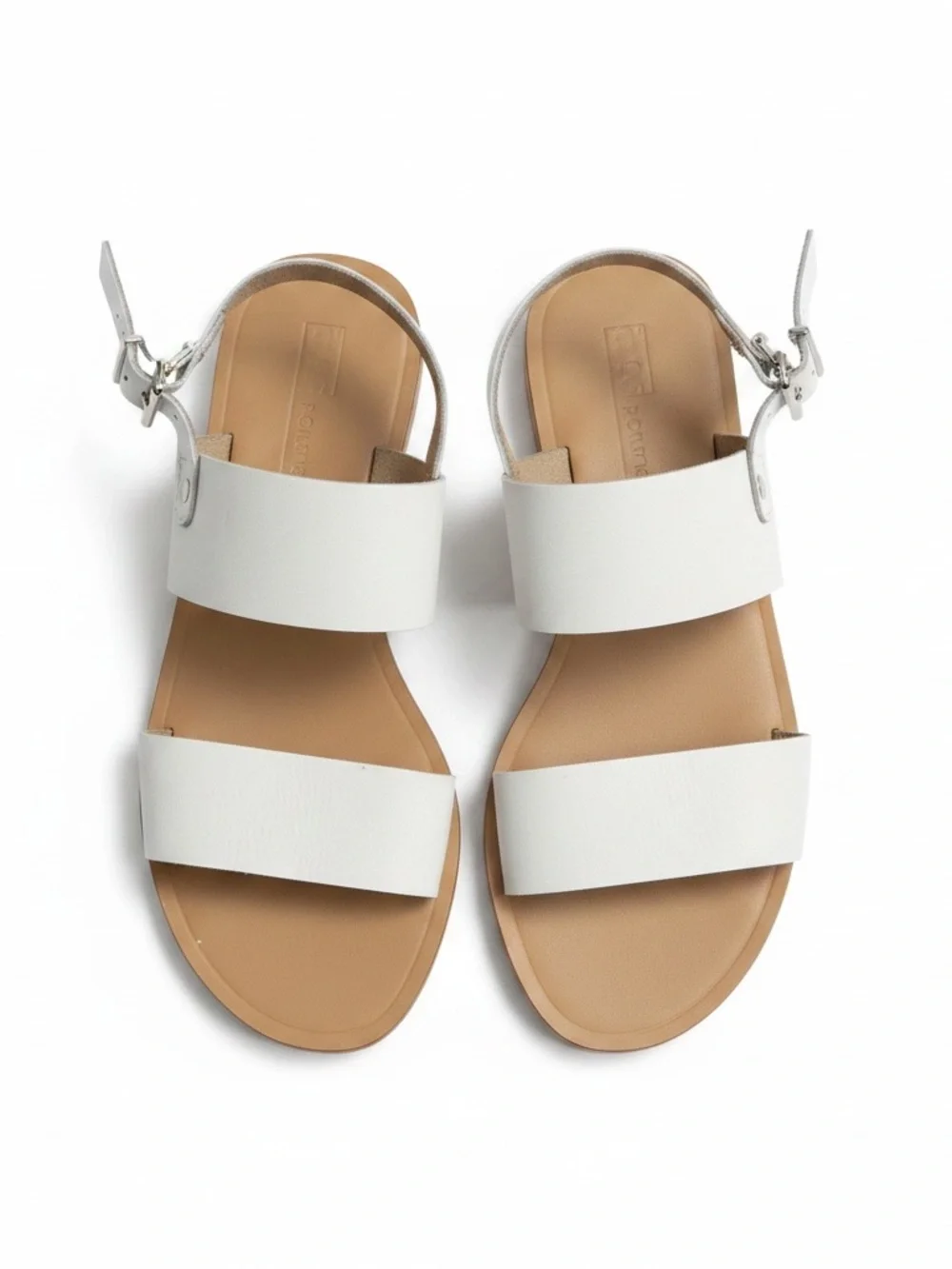 ASOS white leather sandals Sz 6